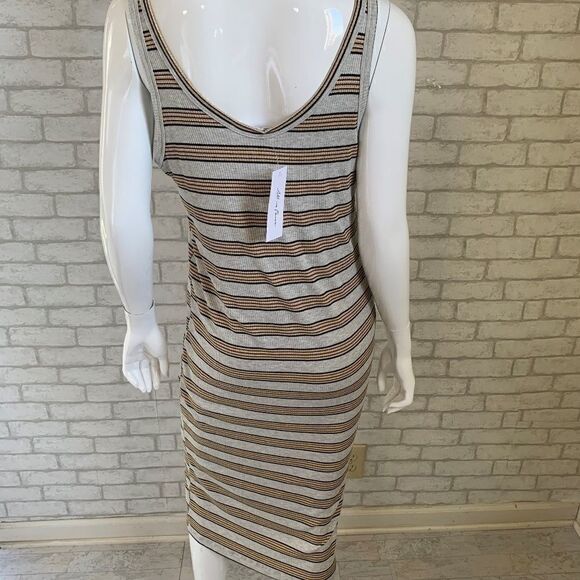 NWT‎ All in Favor Rib Knit Henley midi dress - L - Picture 6 of 8